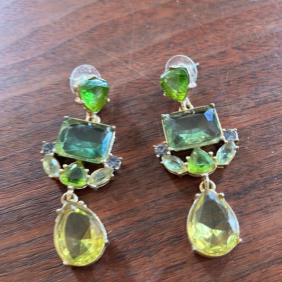 Accessory Jane Jewelry Accessory Jane Green Pierced Earrings Poshmark